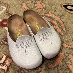 Papillio Birkenstock Women's Light Gray Slippers